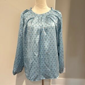 NWT Ann Taylor Blouse - Blue - size L